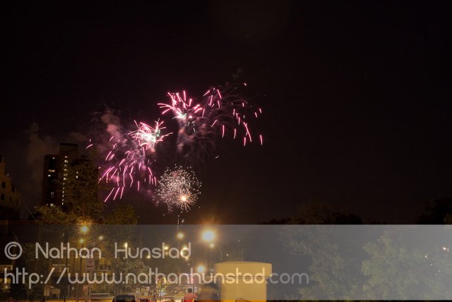 Minneapolis fireworks on 4 July 2010